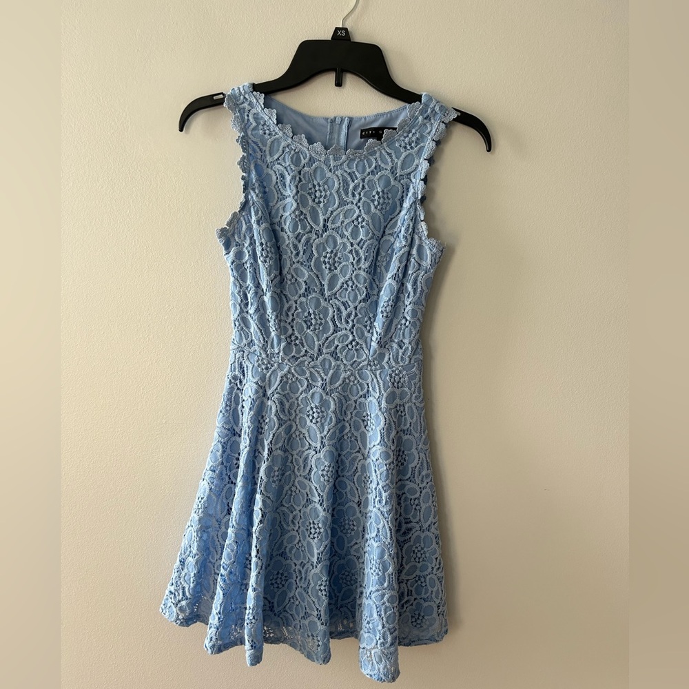 Light Blue Lace Dress